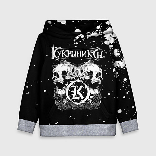 Детская толстовка Кукрыниксы черепа / 3D-Меланж – фото 1