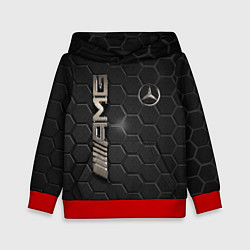 Толстовка-худи детская MERCEDES LOGO BRONZE, цвет: 3D-красный