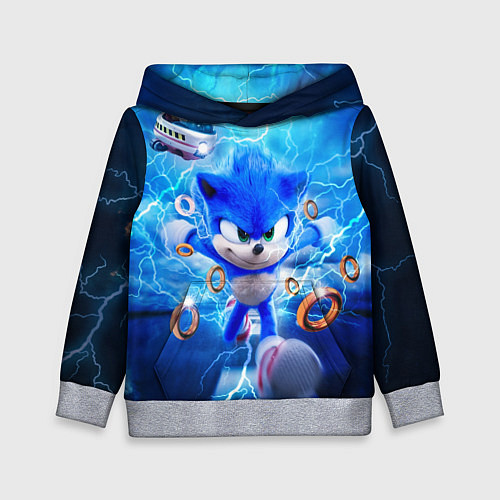 Детская толстовка SONIC СИНИЙ ЁЖ Z / 3D-Меланж – фото 1