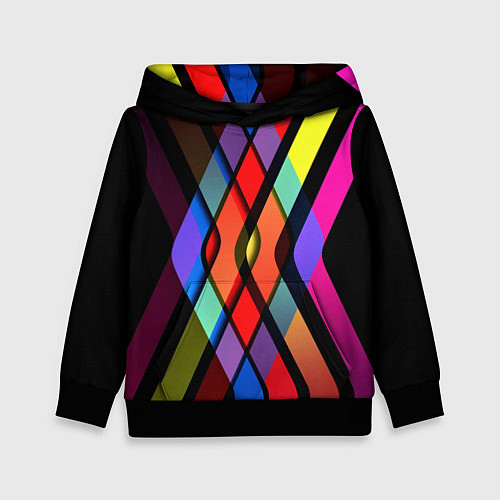 Детская толстовка Пересечение / 3D-Черный – фото 1