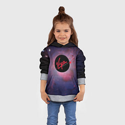Толстовка-худи детская Virgin Galactic космос, цвет: 3D-меланж — фото 2