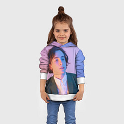 Толстовка-худи детская Timothee Chalamet, цвет: 3D-белый — фото 2