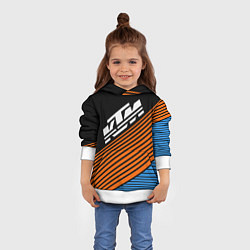 Толстовка-худи детская KTM КТМ Z, цвет: 3D-белый — фото 2