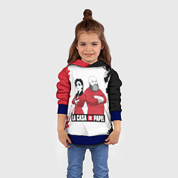 Толстовка-худи детская Nairobi Helsinki La Casa de Papel, цвет: 3D-синий — фото 2