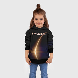 Толстовка-худи детская Space X, цвет: 3D-черный — фото 2