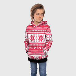 Толстовка-худи детская Новогодний уют, цвет: 3D-черный — фото 2