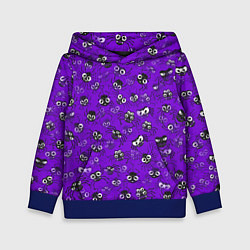 Толстовка-худи детская Вредные паучки, цвет: 3D-синий