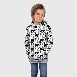 Толстовка-худи детская Patern Halloween 1, цвет: 3D-меланж — фото 2