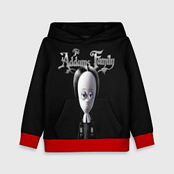 Толстовка-худи детская Семейка Аддамс Addams Family, цвет: 3D-красный