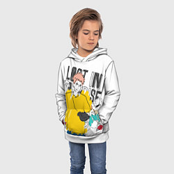 Толстовка-худи детская Итадори Юдзи - Jujutsu Kaisen, цвет: 3D-белый — фото 2