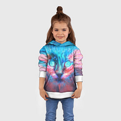 Толстовка-худи детская ВСЕЛЕНСКИЙ КОТ, цвет: 3D-белый — фото 2