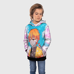 Толстовка-худи детская КЛИНОК РАССЕКАЮЩИЙ ДЕМОНОВ, ЗЕНИТЦУ, цвет: 3D-черный — фото 2