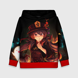 Толстовка-худи детская Hu Tao GENSHIN IMPACT, цвет: 3D-красный