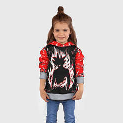 Толстовка-худи детская Dragon ball super, цвет: 3D-меланж — фото 2