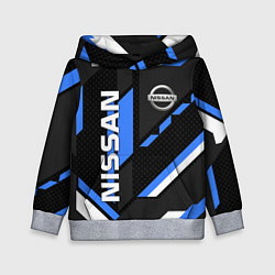 Детская толстовка НИССАН ЛОГО СИНИЯ ГЕОМЕТРИЯ CYBER