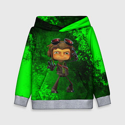 Толстовка-худи детская Psychonauts 2 Распутин, цвет: 3D-меланж