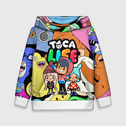 Толстовка-худи детская Toca Life: Heroes, цвет: 3D-белый
