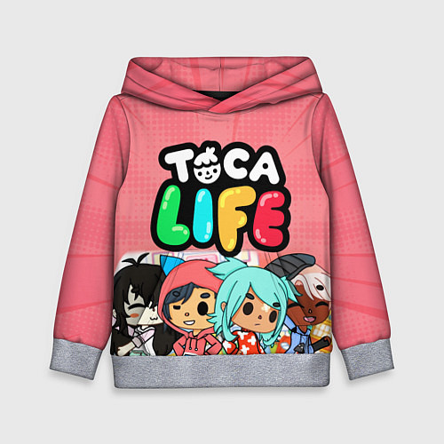 Детская толстовка Toca Life / 3D-Меланж – фото 1