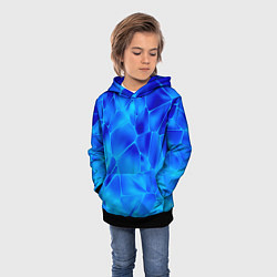 Толстовка-худи детская Ice Under Water, цвет: 3D-черный — фото 2