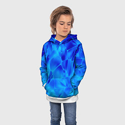 Толстовка-худи детская Ice Under Water, цвет: 3D-белый — фото 2