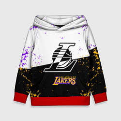 Толстовка-худи детская Коби Брайант Los Angeles Lakers,, цвет: 3D-красный