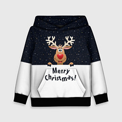 Детская толстовка Новогодний Оленёнок Рудольф