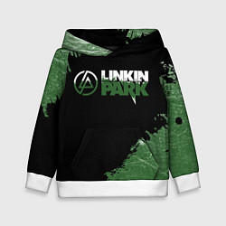 Толстовка-худи детская Линкин Парк в стиле Гранж Linkin Park, цвет: 3D-белый