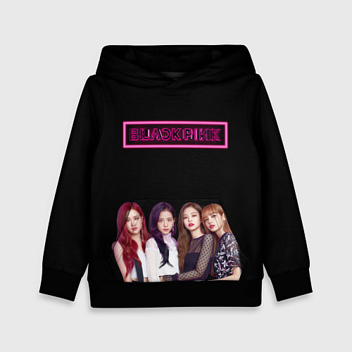 Детская толстовка BLACKPINK NEON / 3D-Черный – фото 1