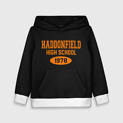 Толстовка-худи детская Haddonfield High School 1978, цвет: 3D-белый