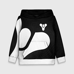 Толстовка-худи детская DESTINY 2 LOGO WHITE, цвет: 3D-белый