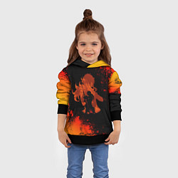 Толстовка-худи детская ДИЛЮК DILUC ГЕНШИН, цвет: 3D-черный — фото 2