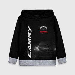 Толстовка-худи детская Черная Тойота Камри, цвет: 3D-меланж