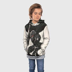 Толстовка-худи детская BERSERK ILLUSTRATION БЕРСЕРК, цвет: 3D-меланж — фото 2