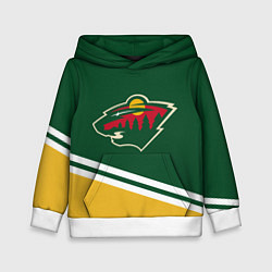 Толстовка-худи детская Minnesota Wild NHL, цвет: 3D-белый