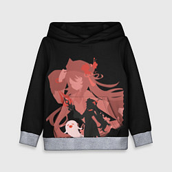 Толстовка-худи детская Genshin Impact Hu Tao Tao, цвет: 3D-меланж