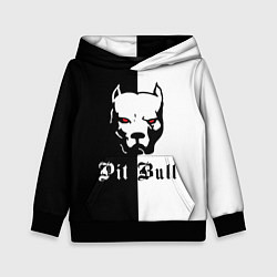 Толстовка-худи детская Pit Bull боец, цвет: 3D-черный