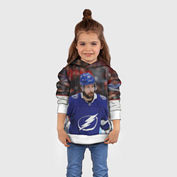 Толстовка-худи детская Никита Кучеров, НХЛ, цвет: 3D-белый — фото 2