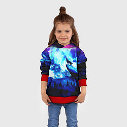 Толстовка-худи детская МОЛЧАНИЕ ЛУНЫ, цвет: 3D-красный — фото 2