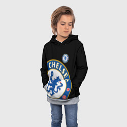 Толстовка-худи детская ЧЕЛСИ CHELSEA BIG LOGO, цвет: 3D-меланж — фото 2