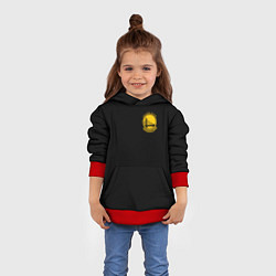 Толстовка-худи детская GOLDEN STATE WARRIORS BLACK STYLE, цвет: 3D-красный — фото 2