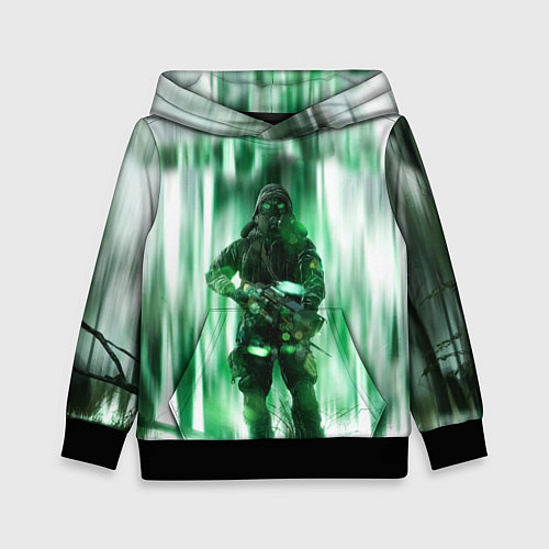 Детская толстовка Chernobylite Человек в противогазе наготове / 3D-Черный – фото 1