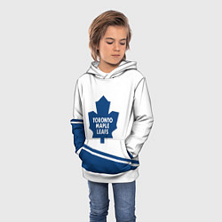 Толстовка-худи детская Toronto Maple Leafs Торонто Мейпл Лифс, цвет: 3D-белый — фото 2