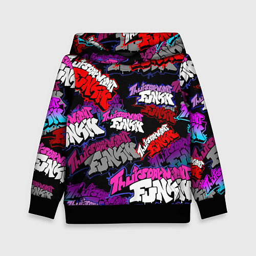 Детская толстовка Friday Night Funkin FNF / 3D-Черный – фото 1