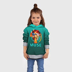 Толстовка-худи детская The Resistance - Muse, цвет: 3D-меланж — фото 2