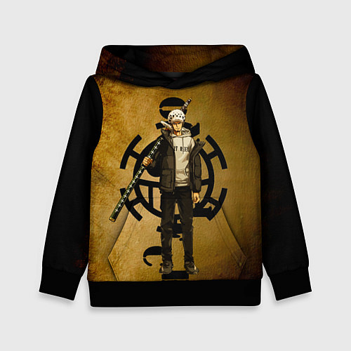 Детская толстовка Трафальгар Ло One Piece c нодати / 3D-Черный – фото 1