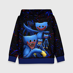 Толстовка-худи детская Huggy Wuggy: Players, цвет: 3D-синий