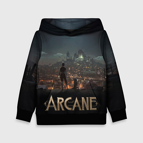 Детская толстовка Сёстры на крыше / 3D-Черный – фото 1