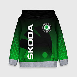 Толстовка-худи детская SKODA SPORT GRADIENT ШКОДА СПОРТ, цвет: 3D-меланж