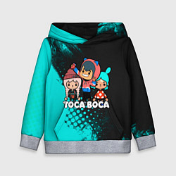 Толстовка-худи детская Toca Boca Рита и Леон, цвет: 3D-меланж