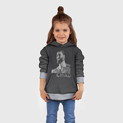 Толстовка-худи детская Giga Chad, цвет: 3D-меланж — фото 2